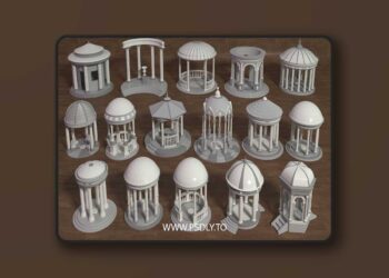 Rotundas - 16 pieces for Unreal Engine 7 Rotundas - 16 pieces