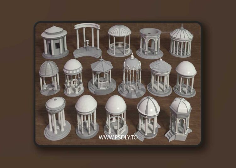 Rotundas - 16 pieces for Unreal Engine 1 Rotundas - 16 pieces