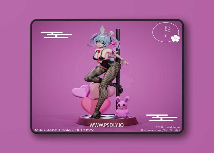 Saltsculpt – Miku Rabbit Hole – 3D Print Model STL 1 Saltsculpt – Miku Rabbit Hole – 3D Print Model STL