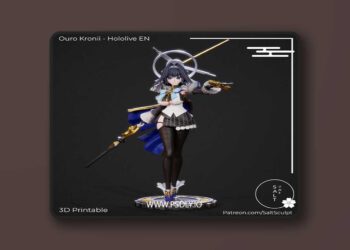 Saltsculpt – Ouro Kronii – 3D Print Model STL 6 Saltsculpt – Ouro Kronii – 3D Print Model STL