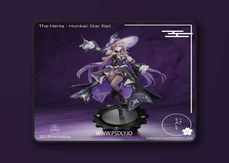 Saltsculpt – The Herta – Honkai Star Rail – 3D Print Model STL 1 Saltsculpt – The Herta – Honkai Star Rail – 3D Print Model STL