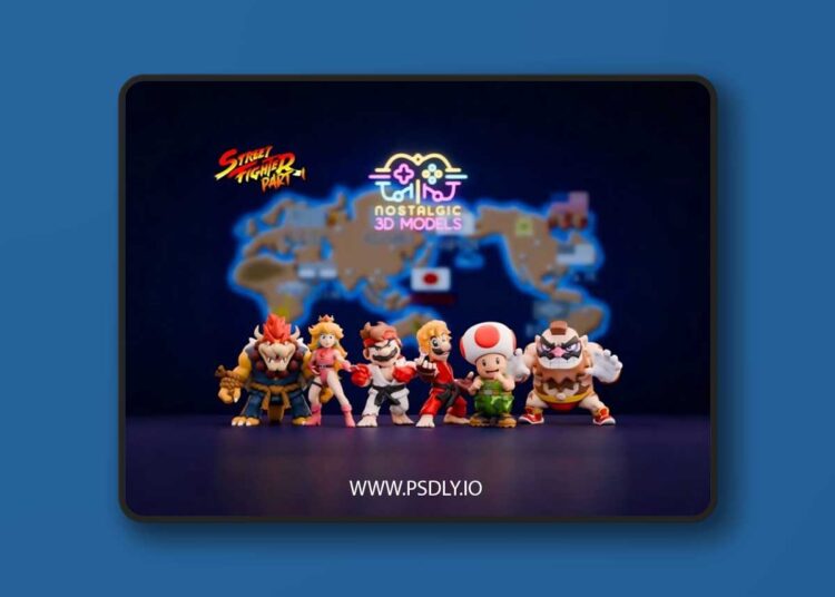 Street Fighter Mario – 3D Print Model