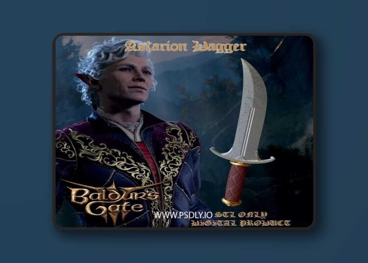 Sussur Dagger Baldurs Gate 3 3D print Model 1 Sussur Dagger Baldurs Gate 3 3D print Model