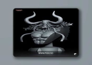Tanuki Figures – Kaido Bust – 3D Print Model STL