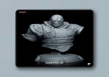 Tanuki Figures – Nemesis Bust – 3D Print Model STL