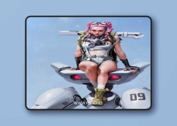 The Girl with Pink Hair – 3D Print Model 6 The Girl with Pink Hair – 3D Print Model