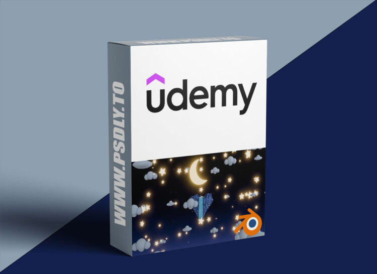 The Moon’s Resting Place: A Low Poly Blender Scene