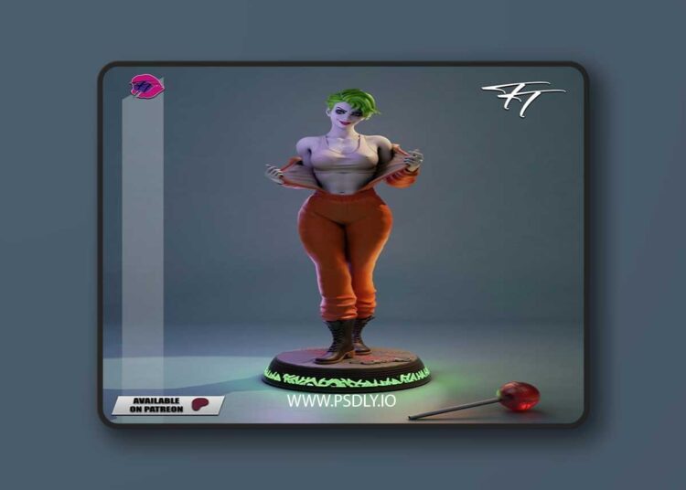 Trick or Treat – Joker Female – 3D Print Model STL