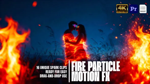 Videohive Action Fire Sparks Overlays Pack For MOGRT 60600268