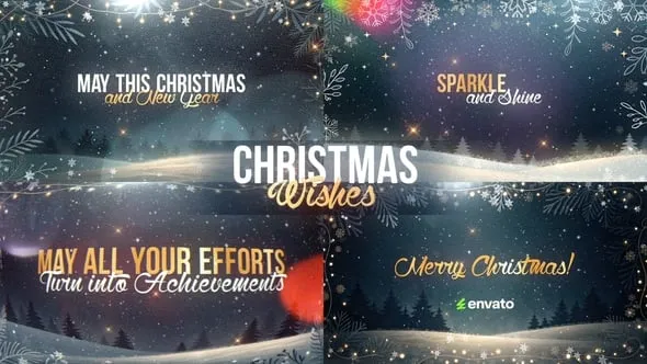 Videohive Christmas Titles Wishes and Greetings 60629357