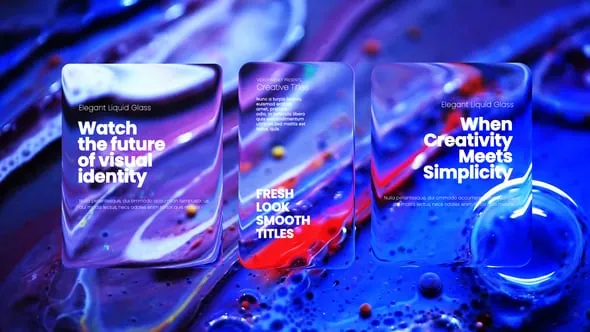 Videohive Clean Liquid Glass Titles 60809429