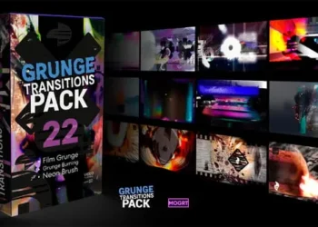 Videohive Grunge Transitions Pack MOGRT 60798490
