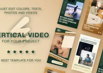 Videohive Luxury Green Gold Instagram Reels 60654488