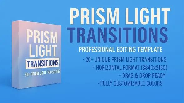 Videohive Prism Distorition Glass Transition Boundle for DaVinci Resolve 60609999