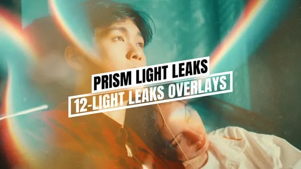 Videohive Prism Light Leaks Overlays Pack For DaVinci Resolve 60565046