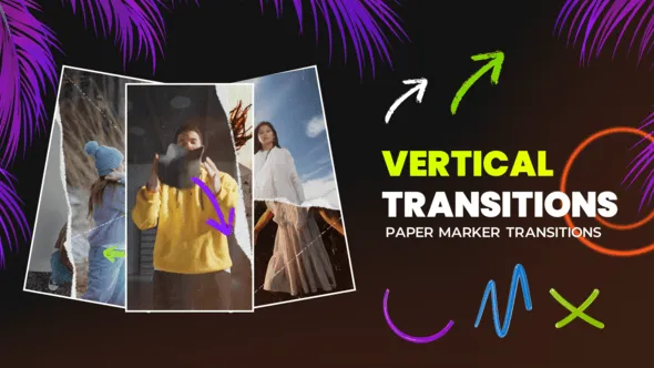 Videohive Vertical Transitions 60528120