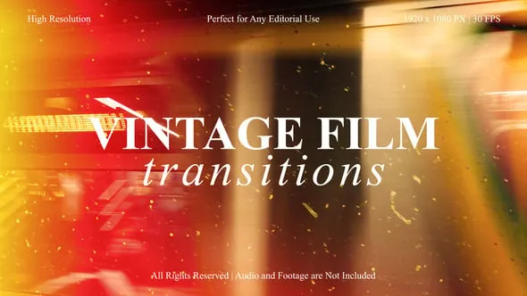Videohive - Vintage Film Transitions Pack for After Effects - 60732358 1 Videohive Vintage Film Transitions Pack for After Effects 60732358