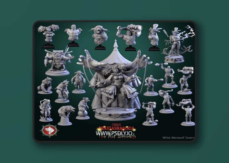 White Werewolf Tavern – Cirque Phantasmagoria Part 2 – The Rot Beneath – 3D Print Model 1 White Werewolf Tavern – Cirque Phantasmagoria Part 2 – The Rot Beneath – 3D Print Model