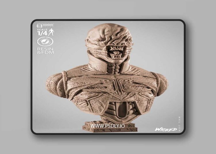 Wicked – Chatterer Portrait Bust – 3D Print Model STL 1 Wicked – Chatterer Portrait Bust – 3D Print Model STL