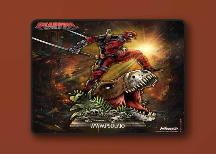 Wicked – Deadpool Zombie Sculpture – 3D Print Model STL 1 Wicked – Deadpool Zombie Sculpture – 3D Print Model STL