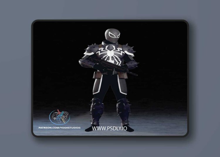 Yosh Studios – Agent Venom Full Costume – 3D Print Model 1 Yosh Studios – Agent Venom Full Costume – 3D Print Model