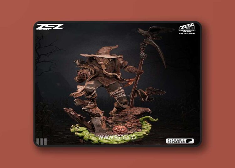 ZEZ Studio – Scarecrow Statue and Bust – 3D Print Model STL