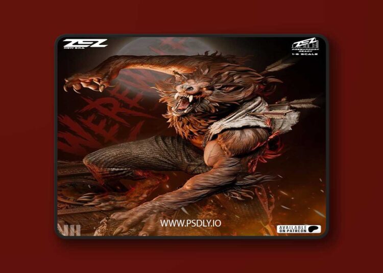 ZEZ Studio – Warewolf Statue and Bust – 3D Print Model STL