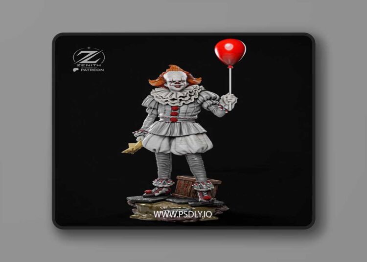 Zenith Studios – Pennywise – 3D Print Model STL 1 Zenith Studios – Pennywise – 3D Print Model STL