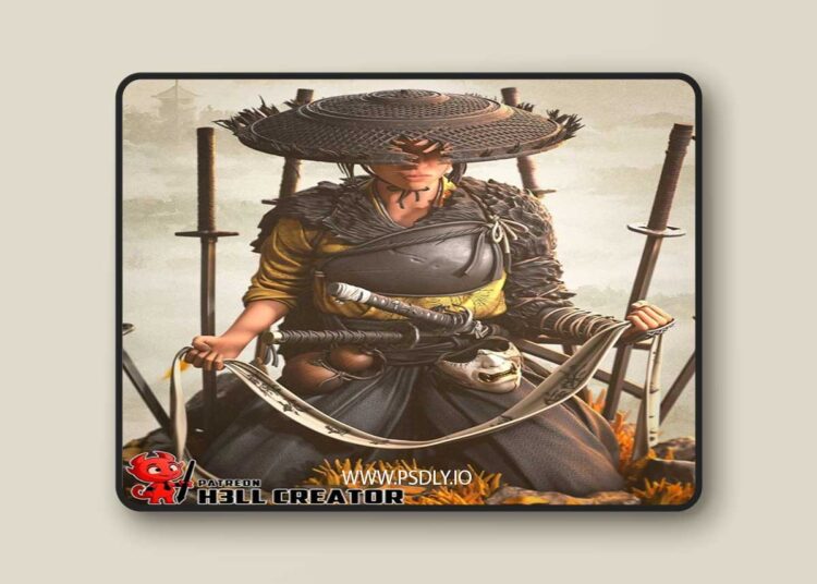 h3LL creator – Atsu – Ghost of Yotei – 3D Print Model STL