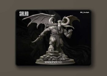BS Sculpt Bulat – Demon Hunter – 3D Print Model STL