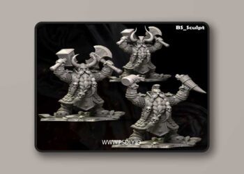 BS Sculpt Bulat – The Dwarf King – 3D Print Model STL