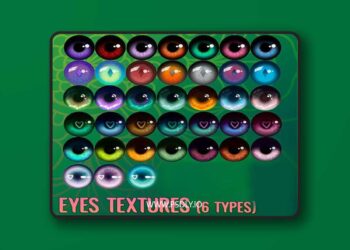 Eyes Hair Textures 75 Colors
