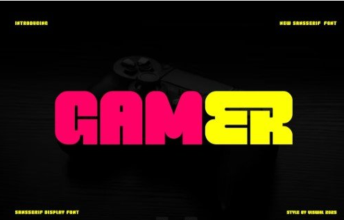 Gamer - Game & Sport Font 1 Gamer Game Sport Font