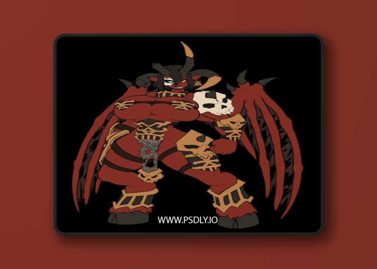 Khorne Demon Girl (AI Gen) – 3D Print Model STL 1 Khorne Demon Girl AI Gen – 3D Print Model STL