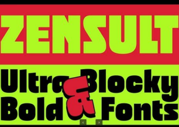 Konstantine Studio Zensult Ultra Bold Blocky Fonts