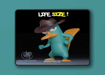 Life Size Perry The Platypus – 3D Print Model STL