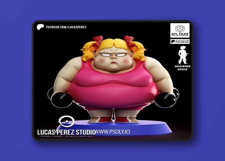 Lucas Perez – Strong Girl Chibi – 3D Print Model STL 1 Lucas Perez – Strong Girl Chibi – 3D Print Model STL