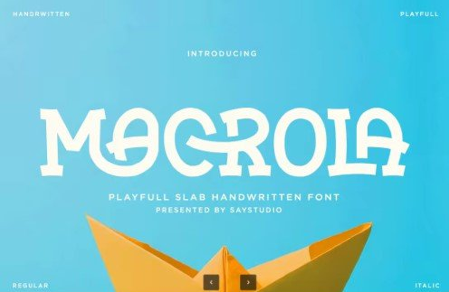 Macrola - Playful Slab Serif Font