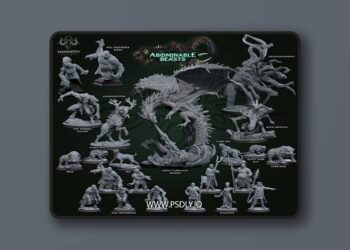 Mammoth Factory – Abominable Beasts – 3D Print Model