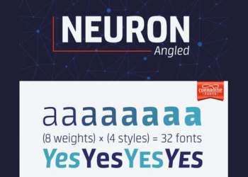 Neuron Angled Font Family 32xOTF