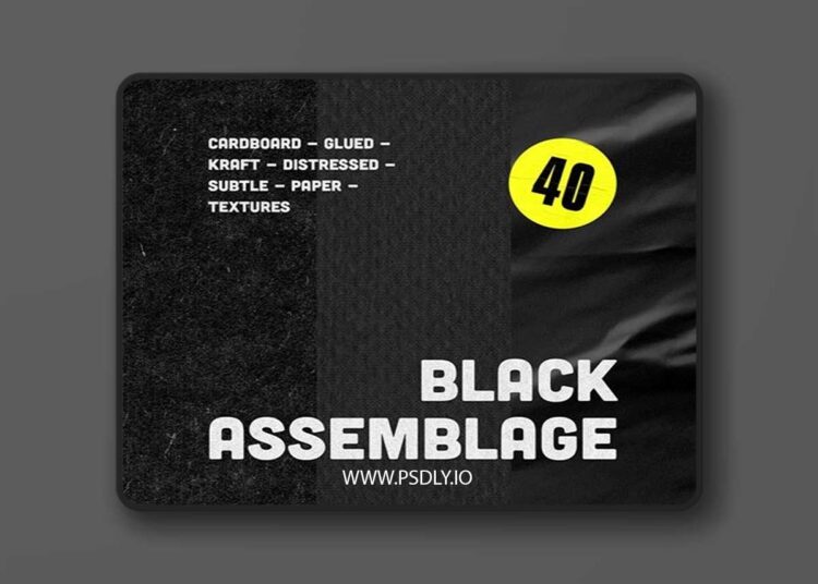 Studio2am - Black Assemblage: Paper Textures 1 Studio2am Black Assemblage Paper Textures