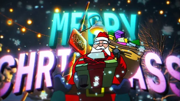 Videohive Christmas Santa intro 60892137