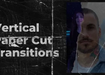 Videohive Vertical Torn Paper Transitions AE 61241016