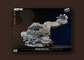 ZEZ Studio – Yeti Bust – 3D Print Model STL