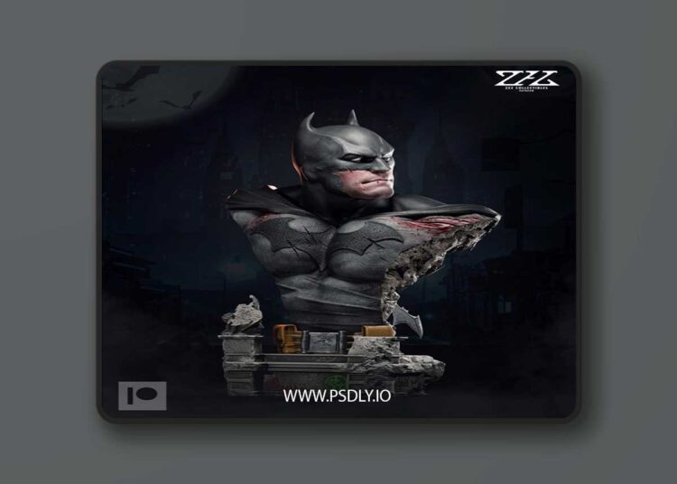 ZEZ Studios – Batman Bust – 3D Print Model